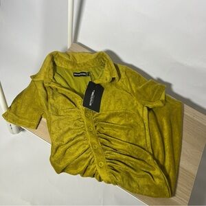 NWT PrettyLittleThing Velour Dress